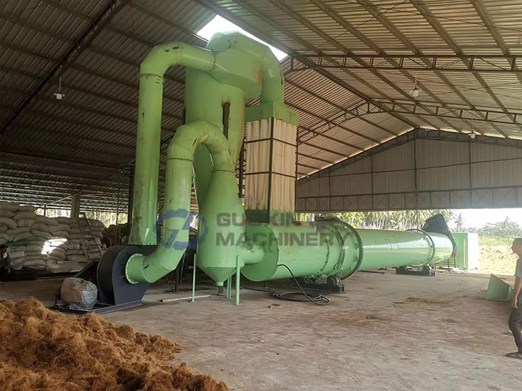 滚筒烘干机客户现场