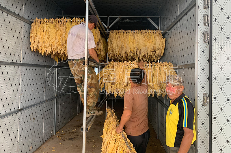 吉林烟叶烘干现场