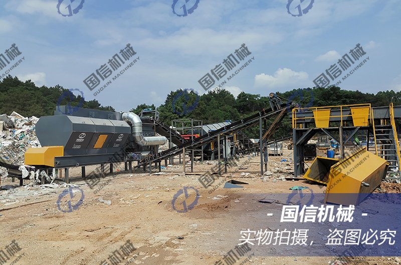 广西南宁建筑装修垃圾分拣现场