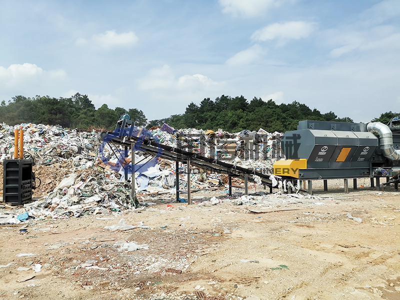 填埋垃圾分拣生产线