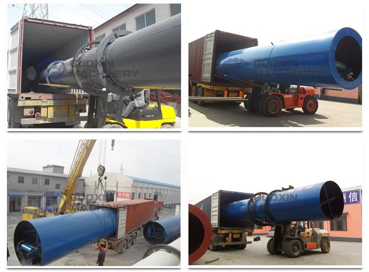 滚筒烘干机发货现场